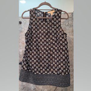MICHAEL Michael Kors sleeveless batik blue floral tunic